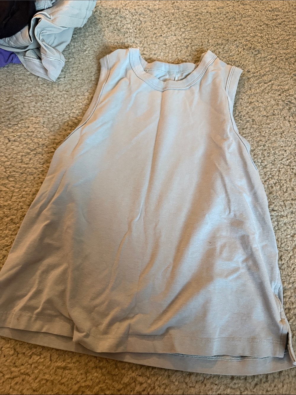 lululemon athletica Light Blue Muscle Tank